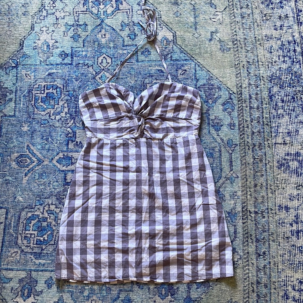 Checkered Print Dress